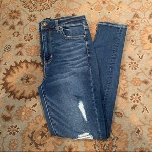 AE Ripped Stretch Super High Rise Jeggings